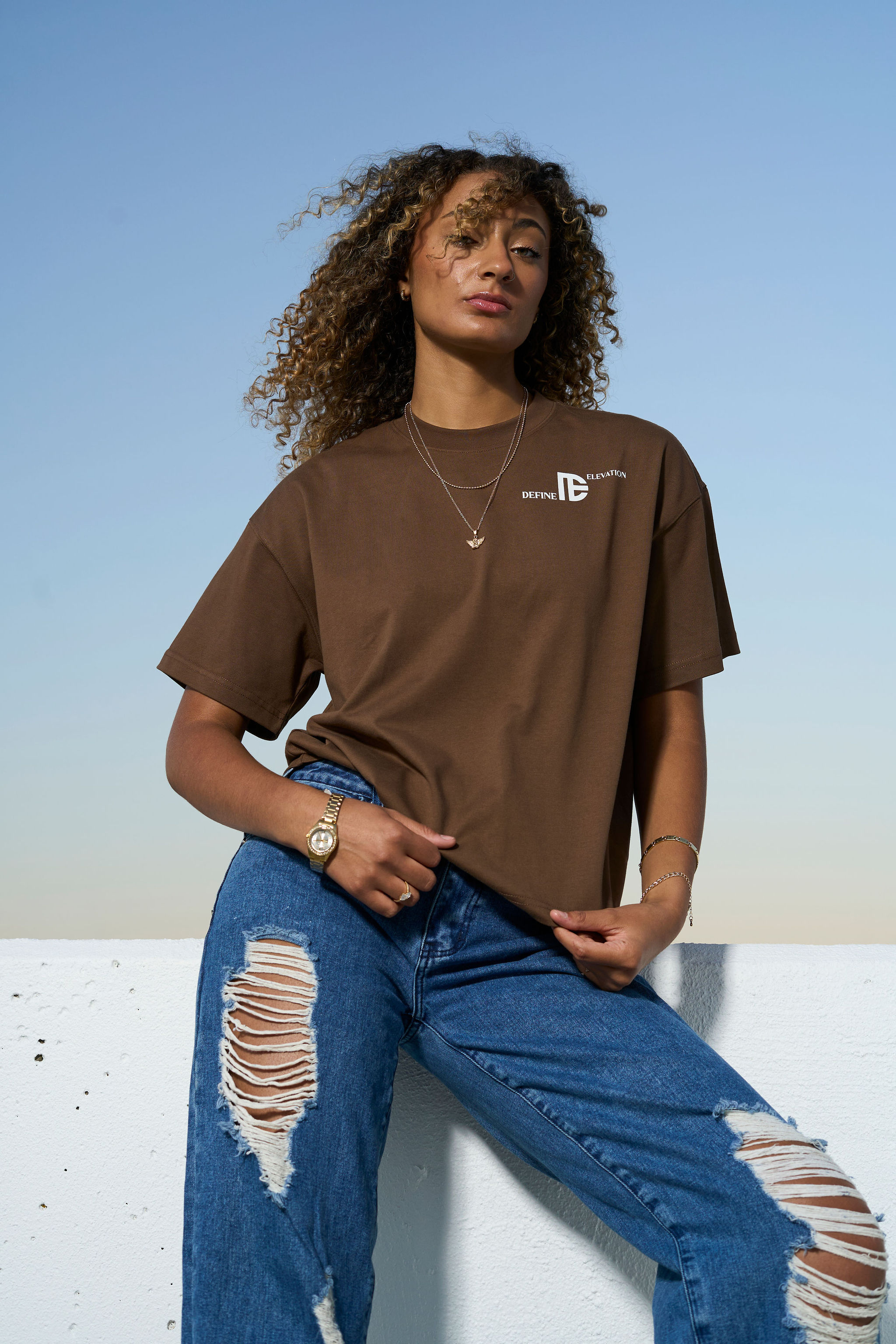 Brown Define Elevation Women's T-Shirt