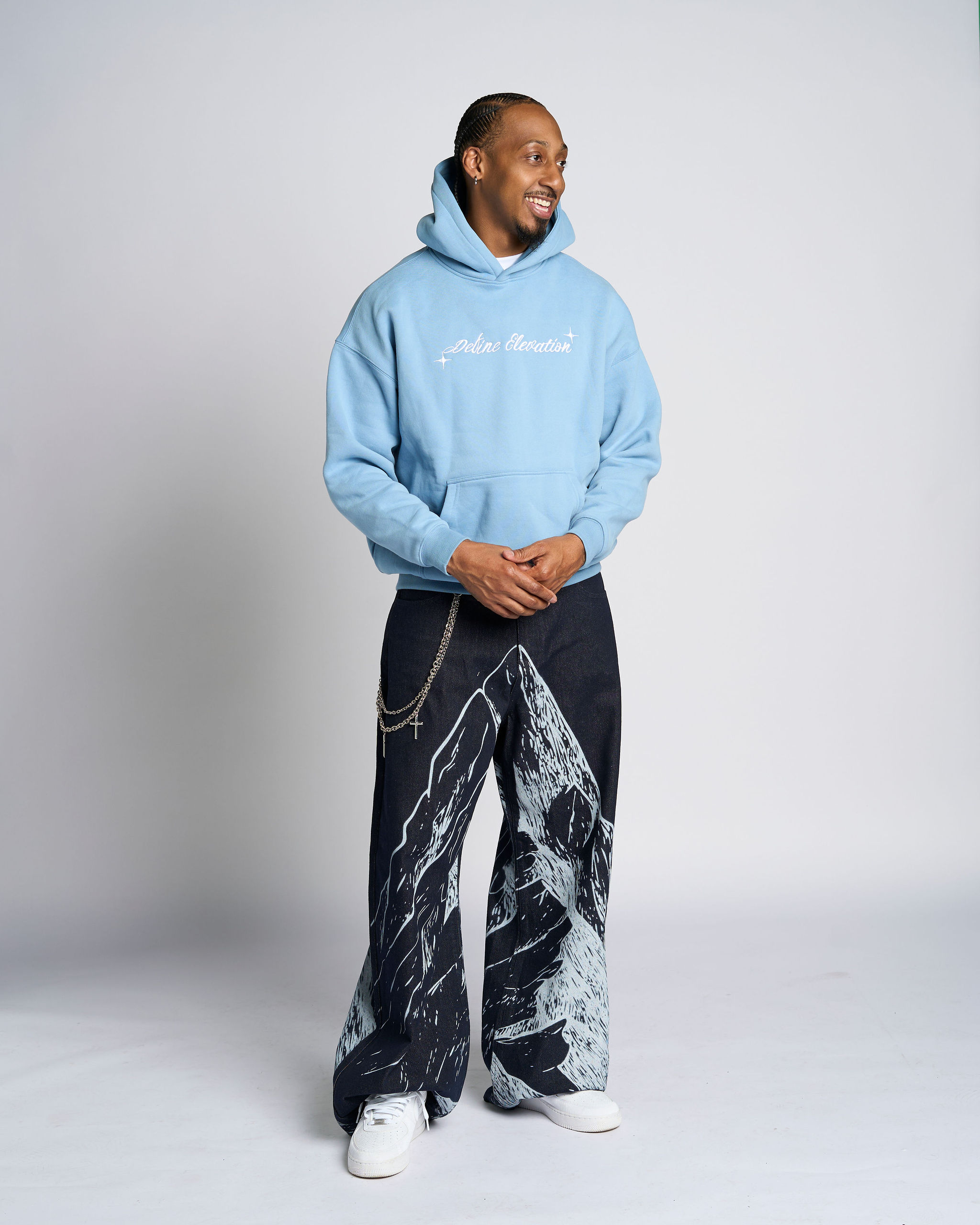Light-blue Define Elevation Special Edition Hoodie